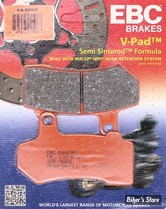 PLAQUETTES 42897-06 ET 41854-08 - EBC 4 - VPAD - SINTERED - FA409V