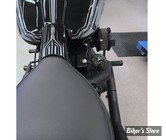 KIT MANOMÈTRE D'AIR / SUSPENSIONS - M8 SOFTAIL 18UP / TOURING 17UP - KILLER CUSTOM - LIGNE DE PRESSION : 6 MM / 1/4" - FOND : NOIR -  M8-PRGAUGEB-6