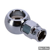 Banjo a sertir 11mm / 7/16"- 0° - CHROME / COURT - 5091-03-04CH