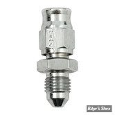 RACCORD - DURITE A SERTIR SUR RACCORD AN3 3/8"-24  MALE - 0° - CHROME - 441-03CH