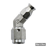 RACCORD - DURITE A SERTIR SUR RACCORD AN3 3/8"-24 FEMELLE - 45° - INOX - 6045-02-03C