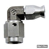 RACCORD - DURITE A SERTIR SUR RACCORD AN3 3/8"-24 FEMELLE - 90° - INOX - 6090-02-03C
