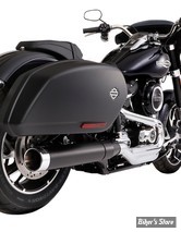 SILENCIEUX RINEHART RACING - SOFTAIL MILWAUKEE EIGHT 18UP - FLSB - NOIR / EMBOUTS : CHROME - 500-1231C