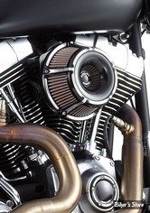 - FILTRE A AIR - ARLEN NESS - TOURING 02/07 / SOFTAIL 01/15 / DYNA 04/17 / TWINCAM CARBU CV 99/06 - INVERTED AIR CLEANER KIT - SLOT TRACK - NOIR ANODISEE - 18-923