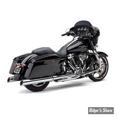 SILENCIEUX COBRA - 909 UPPER CUT 4" SLIP-ON MUFFLERS -TOURING 95/16 - CHROME - 6268