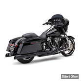 SILENCIEUX COBRA - 909 UPPER CUT 4" SLIP-ON MUFFLERS -TOURING 95/16 - NOIR