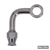 Banjo a sertir 10mm / 3/8"- 90° LATERAL  - INOX POLI