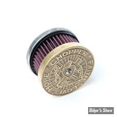 - FILTRE A AIR - WANNABE CHOPPERS - CARBURATEUR S&S SUPER B / D - WannaSucker 'CFLH' air cleaner - LAITON - MOT SDG 038