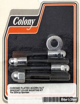 KIT VISSERIE DE CARTER DE PIGNON DE SORTIE DE BOITE - XLH 04up - ACORN - CHROME - 2227-4