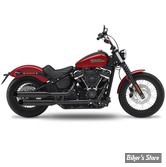 SILENCIEUX - KESSTECH - SOFTAIL M8 FXLR / FLSL / FXBB 107CI 18/20 - FUSION LONG SLIP ON MUFFLERS - FINITION : NOIR / EMBOUT : BIG SLASH NOIR - 181-2172-769
