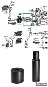 KICK - OUTIL DE RETRAIT /INSTALLATION DE DOUILLE D'ARBRE DE KICK- BIGTWIN 36/84 - MCS 