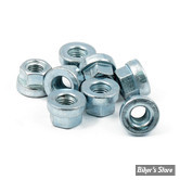 VISSERIE D'ECHAPPEMENT - 84UP - OEM 7593 - GENUINE JAMES GASKETS - FLANGE NUT / RENFORCE - ZINC - LES 8 PIECES