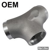 PIÈCE N° 61 - PIPE D'ADMISSION -  BIGTWIN EVOLUTION 90/99 - POUR CARBURATEUR KEIHIN CV - LONGUEUR CYLINDRES : 5.550" (ORIGINE) - OEM 27019-89A 