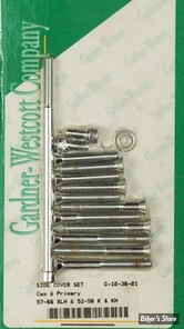 - KIT VISSERIE DE CARTERS - SPORTSTER 52/66  - OEM 2345 / 3728 / 6218W / 34957-52 - CHROME