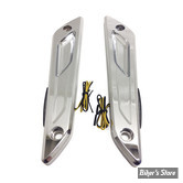 ECLAIRAGES LATERAUX - TOURING 96UP - ATOMIK LED FRONT TURN SIGNALS - CHROME - K68466