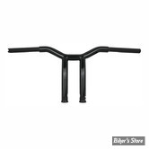 - 32MM - 1 1/4" - BURLY DOMINATOR RAKED 1-1/4" T-BAR - HAUTEUR : 10" - NOIR BRILLANT