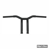 - 32MM - 1 1/4" - BURLY DOMINATOR RAKED 1-1/4" T-BAR - HAUTEUR : 10" - NOIR MAT