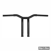 - 32MM - 1 1/4" - BURLY DOMINATOR RAKED 1-1/4" T-BAR - HAUTEUR : 12" - NOIR MAT - B12-6052SB