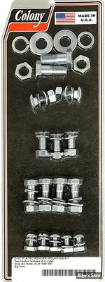 ECLATE O - PIECE N° 12 - KIT DE MONTAGE POUR GARDE-BOUE ARRIÈRE - BIGTWIN 36/57 - OEM 4634 / 2404 /  5425 - ZINC - COLONY - 8202-18