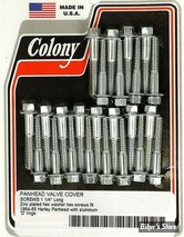 ECLATE F - PIECE N° 01 - KIT DE VISSERIE CACHE CULBUTEUR - PANHEAD 48/65 - POUR ANNEAU "D" EN ALU - OEM 3578W - HEXAGO / ZINC - 8733-24