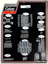 - KIT VISSERIE MOTEUR - SPORTSTER 77/80 - COLONY - ZINC - 8321 CAD