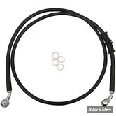 DURITE DE FREIN AVANT - SPORTSTER 883N 14UP - LONGUEUR : +6" (108.00 CM / 42" 1/2) - 1 DISQUE - OEM 41800172 - INOX / NOIR