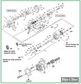  ECLATE A - PIECES DE DEMARREUR - BIGTWIN ET SPORTSTER 89UP