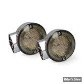 ECLATE K - PIECE N° 07 - AR / 1 FONCTION - CLIGNOTANTS ARRIERE LED - FL 86UP - SIMPLE FONCTIONS - MCS - CORPS : CHROME / CABOCHON : FUME