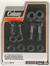 KIT DE FIXATION DE RESERVOIR - BIG TWIN 36/57 - OEM 3974 / 4013 / 62581-36 - COLONY - PARKERIZED