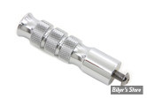 EMBOUT DE SELECTEUR V-TWIN - CONVEX KNURLED - CHROME