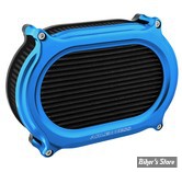 - FILTRE A AIR A.NESS - TOURING 08/16 / SOFTAIL 16/17 / DYNA FXDLS 16/17 - Stage II Oval Upgrade air cleaner kit - FINITION :  BLEU - 600-190
