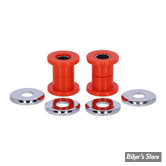 - SILENT BLOCS DE GUIDON - SOFTAIL MILWAUKEE EIGHT / TOURING 83UP - MCS - POLYURÉTHANE ROUGE