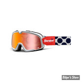  LUNETTES MOTO - 100% - THE BARSTOW - HAYWORTH - VERRE : MIROIR FLASH ROUGE
