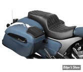 SELLE DUO - INDIAN CHALLENGER 2020UP / CHIEFTAIN 2025UP -  DRAG SPECIALTIES - FREEDOM TOUR 2-UP SEAT - REFLECHISSANT SOLAIRE - DOUBLE DIAMOND - NOIR / COUTURES : NOIR - 4755F