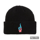 - BONNET - LOSER MACHINE - DOUBLE CROSS BEANIE - NOIR