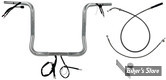 KIT DE MONTAGE EZ INSTALL GUIDON / CABLAGE - FAT BAGGERS INC - EZ Install Wired Handlebars 1-1/4″ Round Top - FLHX/SE 23UP  - HAUTEUR : 40.50 CM / 16" - CHROME - 939016