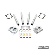 ECLATE H - PIECE N° 08 / 10 / 11 - EMBASES DE POUSSOIRS - MILWAUKEE EIGHT - LOW PROFIL (KIT) - JIMS - CHROME