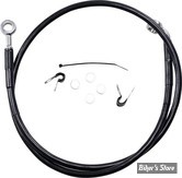 - DURITE DE FREIN AVANT - SPORTSTER 883 04/10 - LONGUEUR :+10 ( 123CM / 48 3/8) - 1 DISQUE - OEM 45496-04 - INOX / NOIR