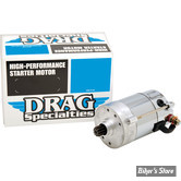 DEMARREUR HITACHI TYPE - OEM 31570-73 / 31570-73T - DRAG SPECIALTIES - 1.4KW - BIG TWIN AVANT 1989 - HITACHI - CHROME