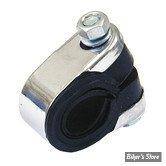 ø 19.50mm À 30.00mm - COLLIER DE FIXATION SUPPORT / Collier de guidon universel - CHROME
