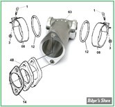 PIÈCE N° 00 - ECLATE DES PIECES DE PIPE D'ADMISSION - PANHEAD 48/65