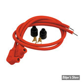 Ø  8.0MM - FILS DE BOUGIES UNIVERSEL - TAYLOR / SUMAX - 8.00MM SPIRO-PRO UNIVERSAL SPARK PLUG WIRE SET - ANGLE : 90° - COULEUR : NOIR - LONGEUR : 24" - 76281