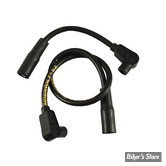 FILS DE BOUGIES -  SOFTAIL 00/17 / DYNA 99/17 - TAYLOR / SUMAX - 8.2MM THUNDERVOLT SPARK PLUG WIRE SET - NOIR - 60031