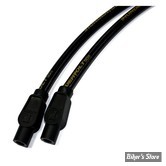 Ø 10.40MM - FILS DE BOUGIES UNIVERSEL - TAYLOR / SUMAX -10.40MM THUNDERVOLT-50 - ANGLE : 180° - COULEUR : NOIR - LONGUEUR : 48" - 54885