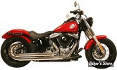 ECHAPPEMENT RUSH - FULL SYSTEM - CROSSOVER - SOFTAIL 86/17 - STRAIGHT TIP - CHROME