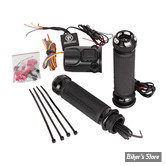POIGNÉES CHAUFFANTES  PERFORMANCE MACHINE  - TOURING FLTR 2015 UP - APEX HEATED GRIPS - NOIR CONTRAST CUT - 0063-2093