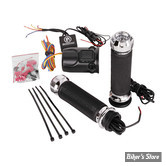 POIGNÉES CHAUFFANTES  PERFORMANCE MACHINE  - TOURING FLTR 2015 UP - APEX HEATED GRIPS - CHROME - 0063-2093-CH