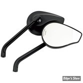 RETRO CUSTOM - MCS - PHOENIX 1" - NOIR ANODISE - LA PAIRE