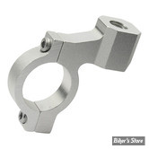ø 25,40mm - COLLIER DE FIXATION UNIVERSEL - MCS - FILETAGE VERTICAL : M10 X 1.25 - DÉPORTÉ - SILVER