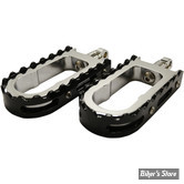 L.A CHOPPERS - REPOSE PIEDS - BMX - SUPPORT : CHROME / DENTS : NOIR